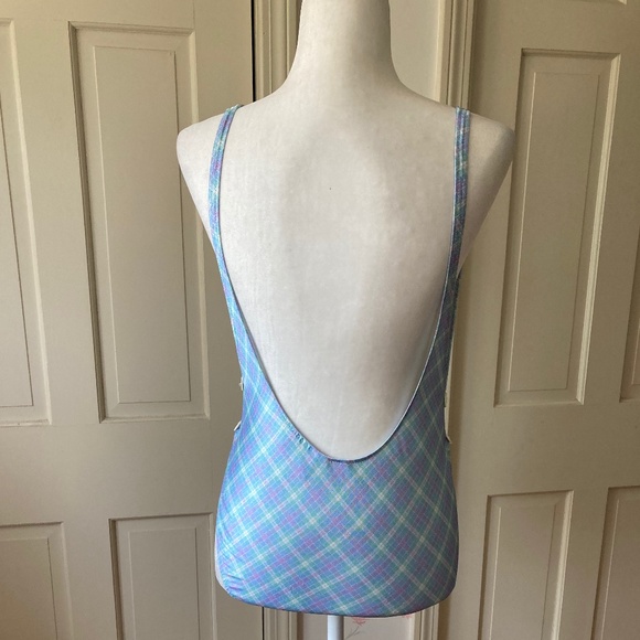 Bathing Suit w Two Button Accent Mid 1980's - Picture 4 of 13